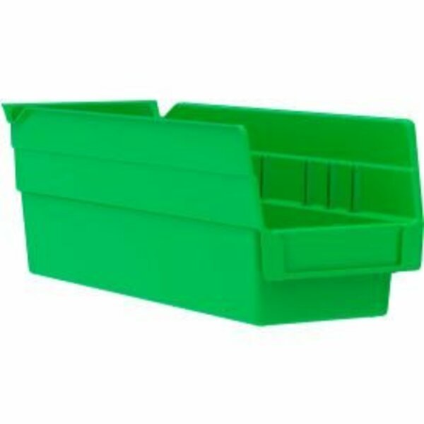 Akro-Mils Shelf Storage Bin, Plastic, Green, 24 PK 30120GREEN